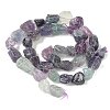 Raw Rough Natural Colorful Fluorite Beads Strands G-M453-D11-3