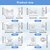 7 Styles ABS Plastic Imitation Pearl Beads KY-SC0002-17-2