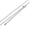Brass Cable Chain Necklaces X-NJEW-K123-05P-1