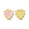 Rack Plating Brass Enamel Pendants X-KK-D074-03G-01-1