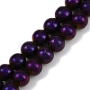Electroplated Synthetic Magnetic Hematite Beads Strands G-G174-L01-06-1