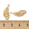Brass Micro Pave Cubic Zirconia Pendants KK-K378-19G-3