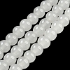 Baking Paint Imitation Jade Glass Round Bead Strands LS-DGLA-Q021-6mm-01-2