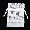 Polyester Lace & Acrylic Fibres Drawstring Gift Bags OP-Q053-002-3