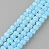 Synthetic Crackle Quartz Beads Strands GLAA-S134-6mm-13-1