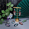 16Pcs 8 Styles Opaque Printed Acrylic Pendants SACR-HY0001-04-5