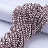 Glass Pearl Beads Strands X-HY-6D-B27-4