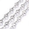 Non-Tarnish 3.28 Feet 304 Stainless Steel Link Chains X-STAS-P219-08-1