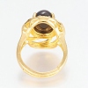 Natural Black Agate Jewelry Sets SJEW-E309-03G-4