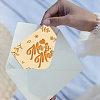 Wooden Commemorative Cards WOOD-WH0040-009-4