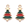 Christmas Theme Alloy Enamel Pendants ENAM-T020-10J-2
