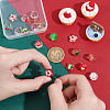 18Pcs 9 Styles Christmas Theme Handmade Lampwork Beads GLAA-GA0002-10-3