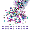 Spray Painted Acrylic Beads ACRP-AR0001-03-1