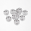 Brass Cubic Zirconia Beads ZIRC-F001-109P-1