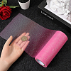 10 Yards Rainbow Color Polyester Tulle Fabric Rolls OCOR-WH0082-136E-3