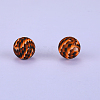 Printed Round Silicone Focal Beads SI-JX0056A-207-1