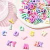400Pcs Opaque Resin Beads RESI-CJ0005-14-5