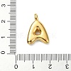 Ion Plating(IP) 304 Stainless Steel Pendants STAS-U033-02G-A-3