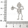 201 Stainless Steel Pendants STAS-G366-02P-01-3