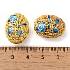 Rack Plating Brass Enamel Beads KK-P276-26C-05G-3