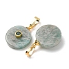 Natural Amazonite Pendants G-P628-03G-06-2