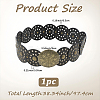 Vintage PU Leather Hollow Corset Belts with Disc Alloy Clasps AJEW-WH20070-089A-2