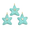 Dyed Synthetic Turquoise Pendants G-H353-01G-01-1
