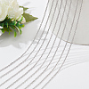 20Pcs 304 Stainless Steel Cable Chains Necklaces Set for Men Women NJEW-NB0001-10-4