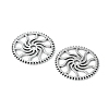 Steampunk Theme Tibetan Style Alloy Gear Cog Pendants TIBEB-19598-AS-NR-2