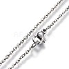 304 Stainless Steel Pendant Necklaces NJEW-O110-01GP-3