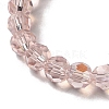 Electroplate Transparent Glass Beads Strands LS-EGLA-A035-T6mm-L20-3