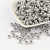 Silver Color Plated Acrylic Beads X-PB43C9070-A-1