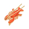 Brass with Enamel Pendants KK-CBA2F11-10G-02-2