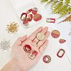 DIY Wooden Dangle Earring Making Kits DIY-OC0007-02-3