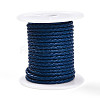Braided Cowhide Leather Cord NWIR-N005-01E-4mm-1