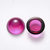 Transparent Spray Painted Glass Cabochons GLAA-S190-013C-G06-2