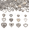 48Pcs 12 Style Tibetan Style Alloy Pendants FIND-TA0003-56-11