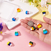 10Pcs 5 Colors Handmade Lampwork Beads LAMP-TA0002-41-6