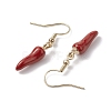 Alloy Enamel Chili Dangle Earring EJEW-JE05762-4