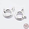 925 Sterling Silver Spring Ring Clasps STER-K167-076C-S-3