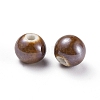Glazed Porcelain Beads PORC-D001-10mm-05-2