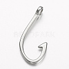 304 Stainless Steel Hook Clasps X-STAS-D166-92P-1