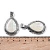 Natural Paua Shell Teardrop Pendants FIND-A036-02AS-01-3