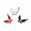 304 Stainless Steel Enamel Pendants STAS-F291-02P-1