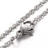 Stainless Steel Cable Chain Bracelets X-BJEW-JB01930-1