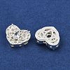 Brass Pave Cubic Zirconia Multi-strand Links ZIRC-F145-08S-01-2
