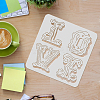 Plastic Reusable Drawing Painting Stencils Templates DIY-WH0172-332-3