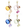 Glass Empty Wishing Bottles Pendant Decorations HJEW-TA00062-1
