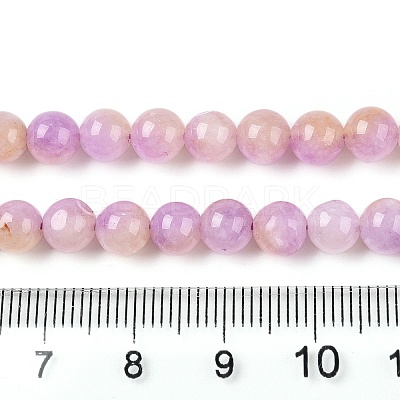 Dyed Natural White Jade Beads Strands G-T138-6mm-210-9-1