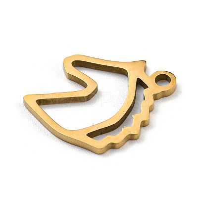 Golden Plated 304 Stainless Steel Pendants STAS-L271-01G-06-1